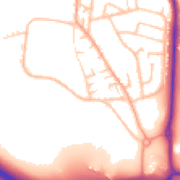 Daytime road noise heatmap for ST7 1QL