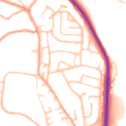 Daytime road noise heatmap for ST7 1SS