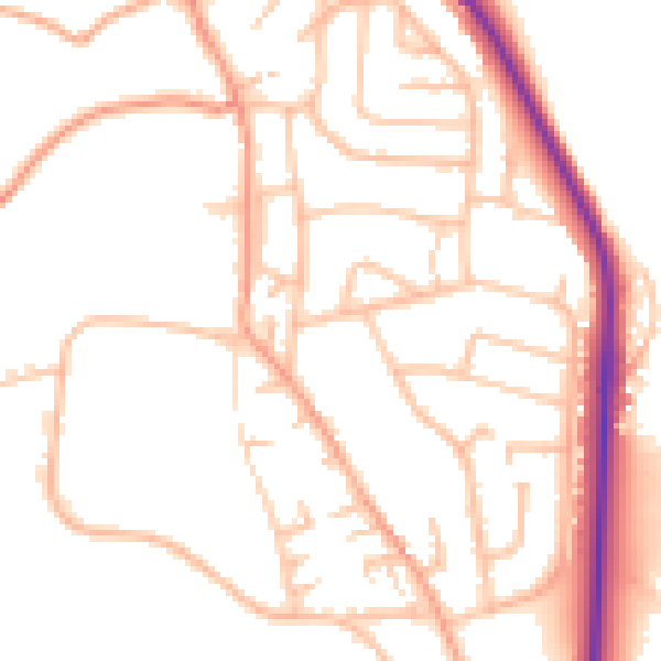 Daytime road noise heatmap for ST7 1ST