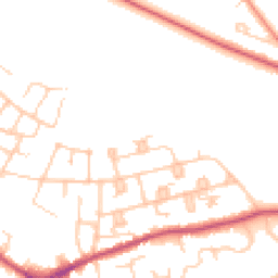 Daytime road noise heatmap for ST7 2DN