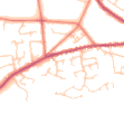 Daytime road noise heatmap for ST7 2GG