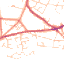 Daytime road noise heatmap for ST7 2HA