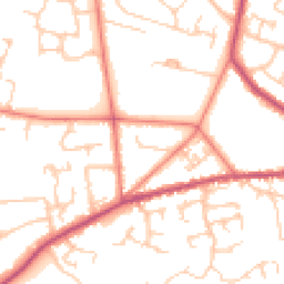 Daytime road noise heatmap for ST7 2HG