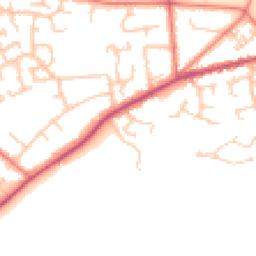 Daytime road noise heatmap for ST7 2LY
