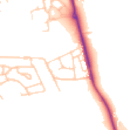 Daytime road noise heatmap for ST7 2QA