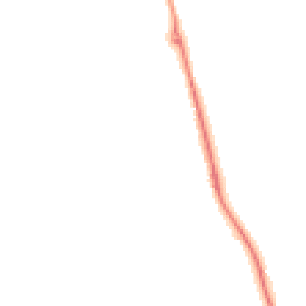 Night-time road noise heatmap for ST7 2QA