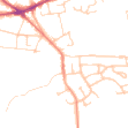 Daytime road noise heatmap for ST7 2QL