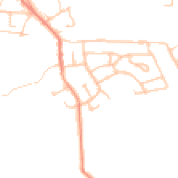 Daytime road noise heatmap for ST7 2QU