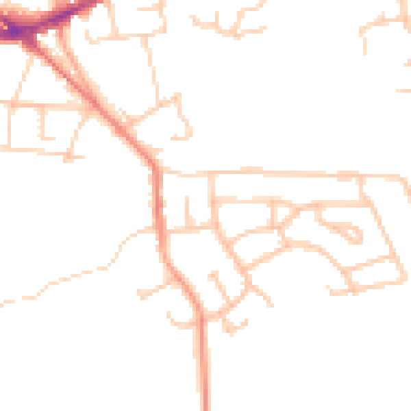 Daytime road noise heatmap for ST7 2RD