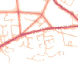 Daytime road noise heatmap for ST7 2XA