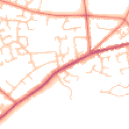 Daytime road noise heatmap for ST7 2XH