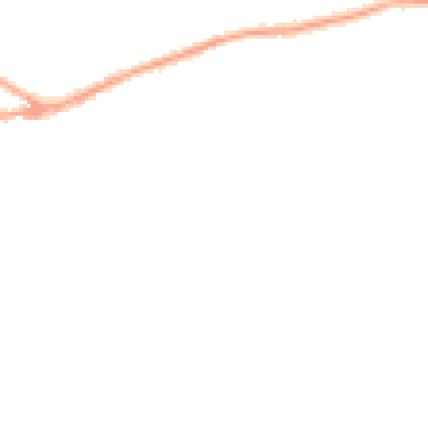 Night-time road noise heatmap for ST7 2XT