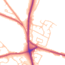 Daytime road noise heatmap for ST7 3EG