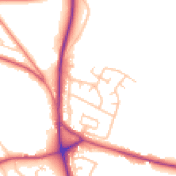 Daytime road noise heatmap for ST7 3EJ
