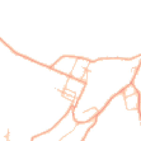 Daytime road noise heatmap for ST7 3NX