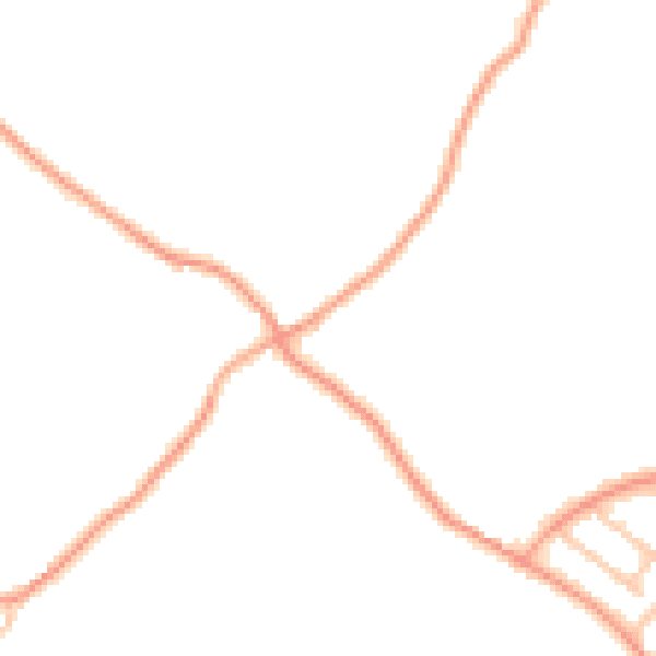 Daytime road noise heatmap for ST7 3QA