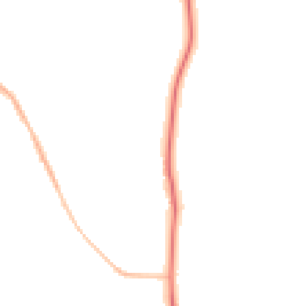 Night-time road noise heatmap for ST7 3SH