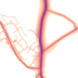 Daytime road noise heatmap for ST7 3SL