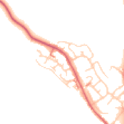 Daytime road noise heatmap for ST7 3TY