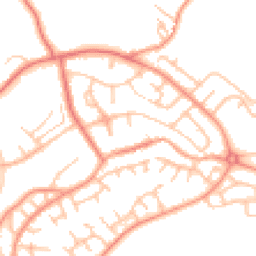 Daytime road noise heatmap for ST7 4EB