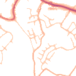 Daytime road noise heatmap for ST7 4JD