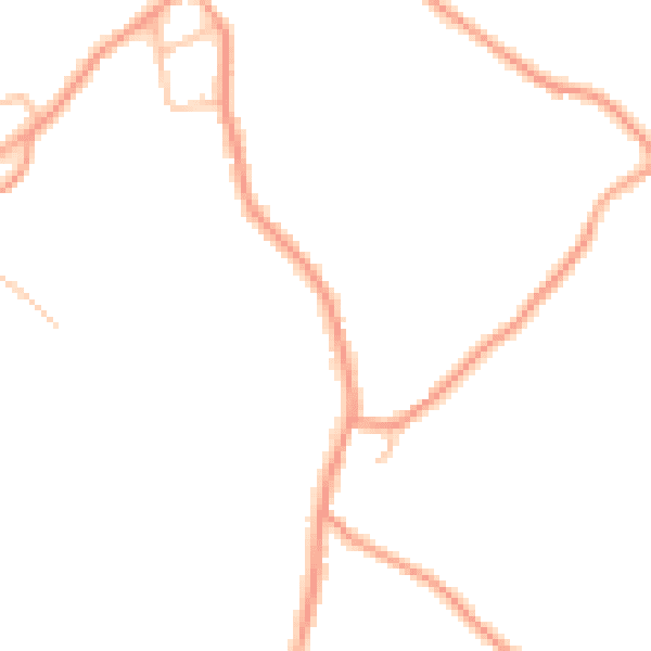 Daytime road noise heatmap for ST7 4JZ