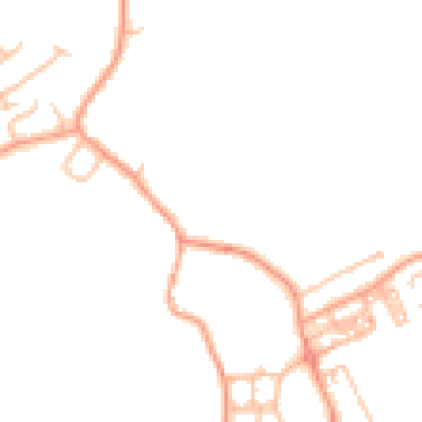 Daytime road noise heatmap for ST7 4PY