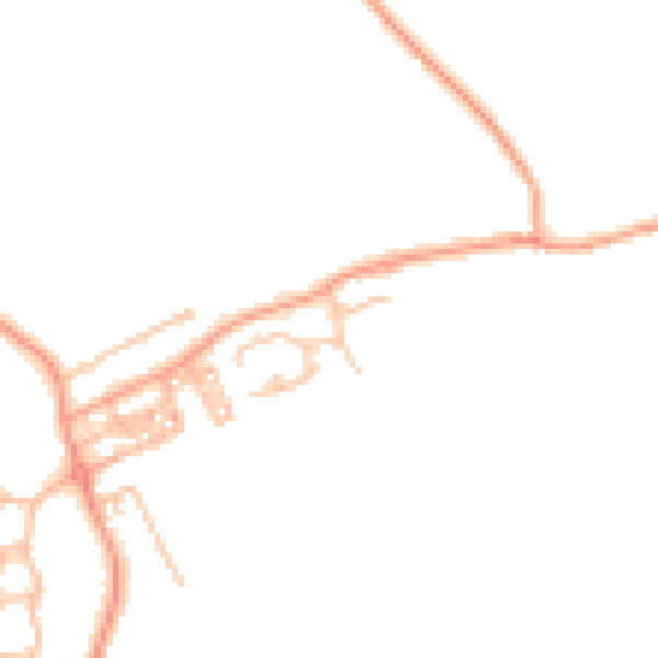 Daytime road noise heatmap for ST7 4SJ