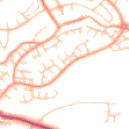 Daytime road noise heatmap for ST7 4XU