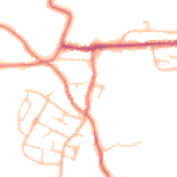Daytime road noise heatmap for ST7 8DA