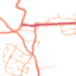Daytime road noise heatmap for ST7 8DZ