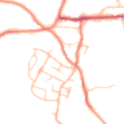 Daytime road noise heatmap for ST7 8EF