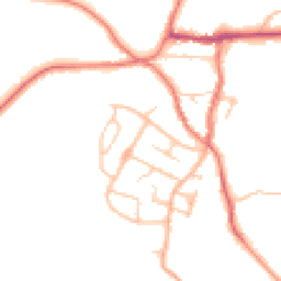 Daytime road noise heatmap for ST7 8EH