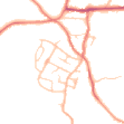 Daytime road noise heatmap for ST7 8EL