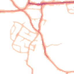 Daytime road noise heatmap for ST7 8EN