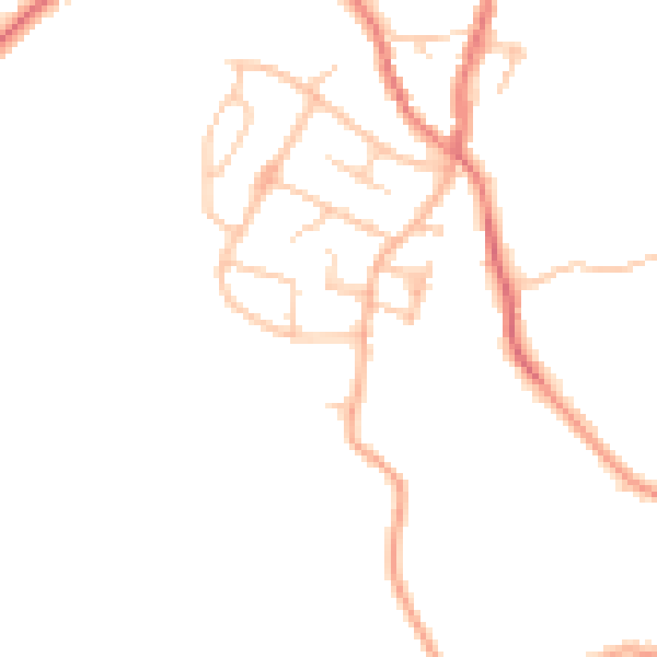 Daytime road noise heatmap for ST7 8HD