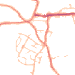 Daytime road noise heatmap for ST7 8JD