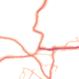 Daytime road noise heatmap for ST7 8JG