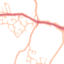 Daytime road noise heatmap for ST7 8LA