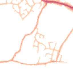 Daytime road noise heatmap for ST7 8LB