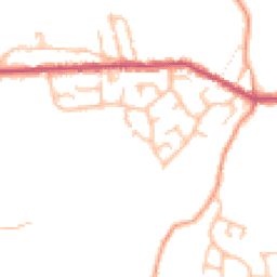 Daytime road noise heatmap for ST7 8NP