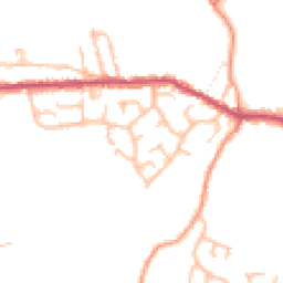 Daytime road noise heatmap for ST7 8NR
