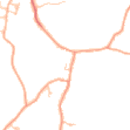 Daytime road noise heatmap for ST7 8NT