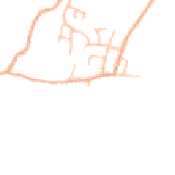 Daytime road noise heatmap for ST7 8NZ
