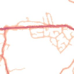 Daytime road noise heatmap for ST7 8QG
