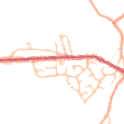 Daytime road noise heatmap for ST7 8QJ