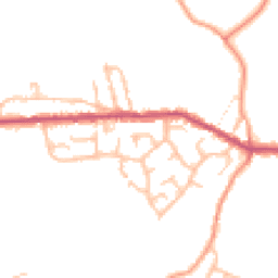 Daytime road noise heatmap for ST7 8QW