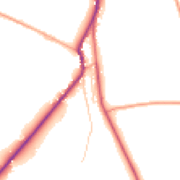 Daytime road noise heatmap for ST9 0BD