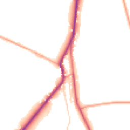 Daytime road noise heatmap for ST9 0BQ