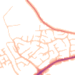 Daytime road noise heatmap for ST9 0EW
